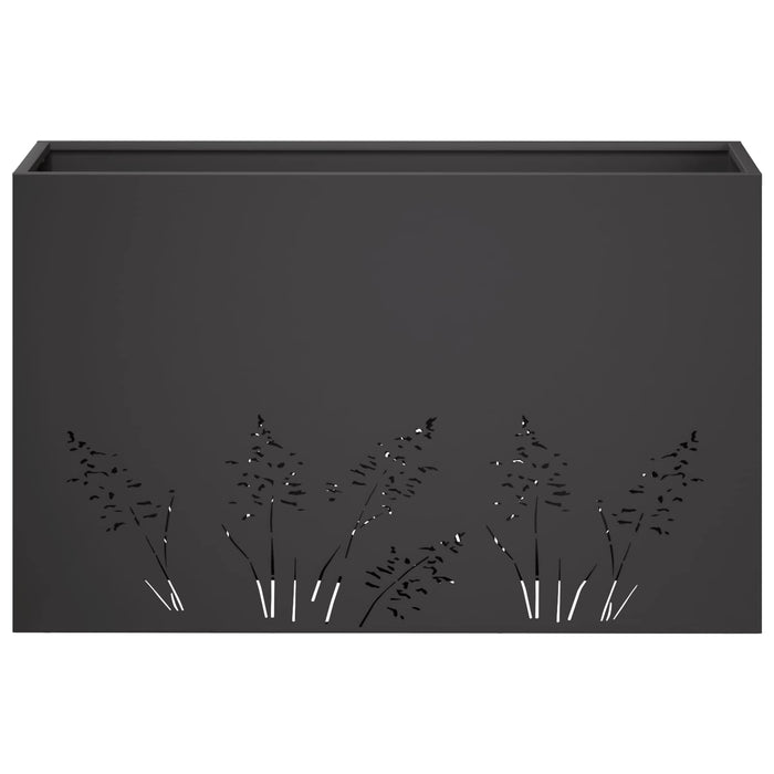 Vază pentru Grădină 2 buc. Negru 80 x 20 x 49 cm WALTI
