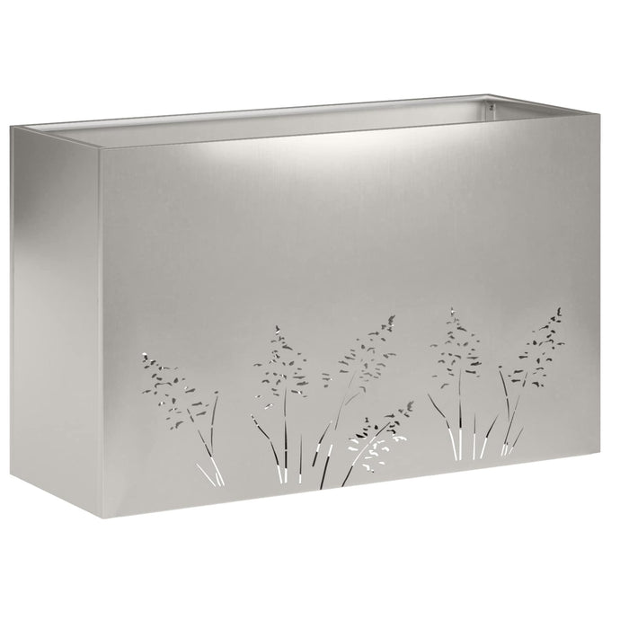 Vază pentru Grădină Argintiu 80 x 20 x 49 cm Oţel inoxidabil WALTI