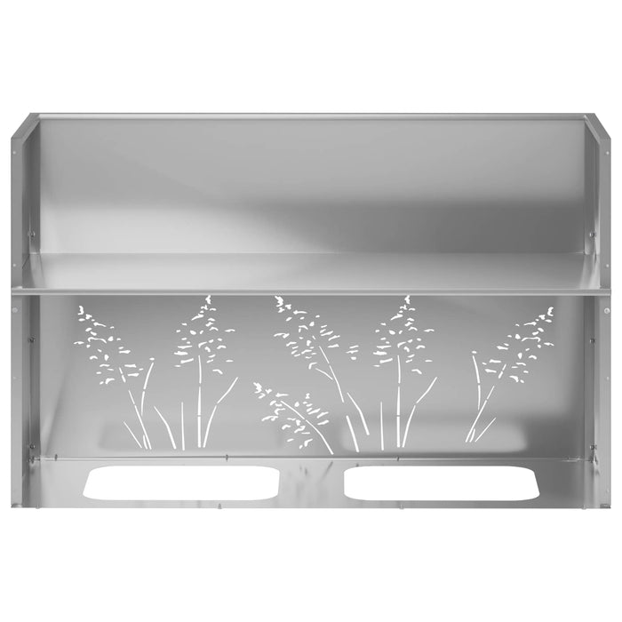 Vază pentru Grădină Argintiu 80 x 20 x 49 cm Oțel Galvanizat - WALTI WALTI