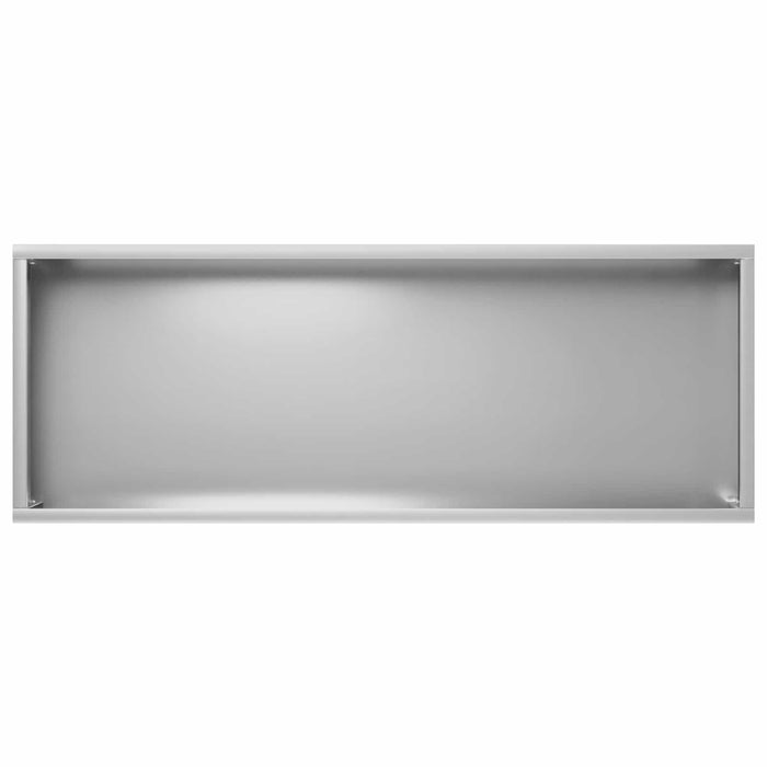 Vază pentru Grădină Argintiu 80 x 20 x 49 cm Oțel Galvanizat - WALTI WALTI