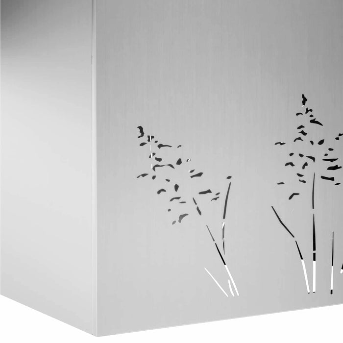 Vază pentru Grădină 2 buc. Argintiu 80 x 20 x 49 cm WALTI
