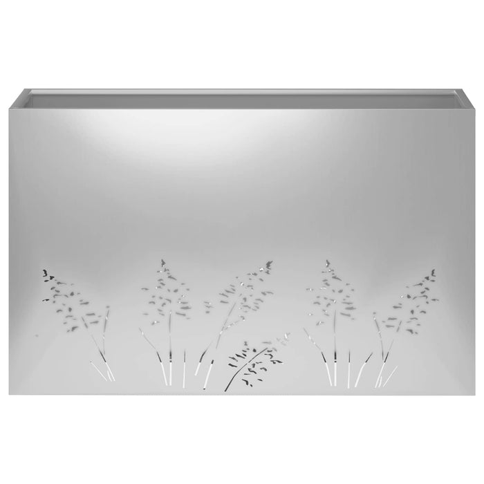 Vază pentru Grădină 2 buc. Argintiu 80 x 20 x 49 cm WALTI