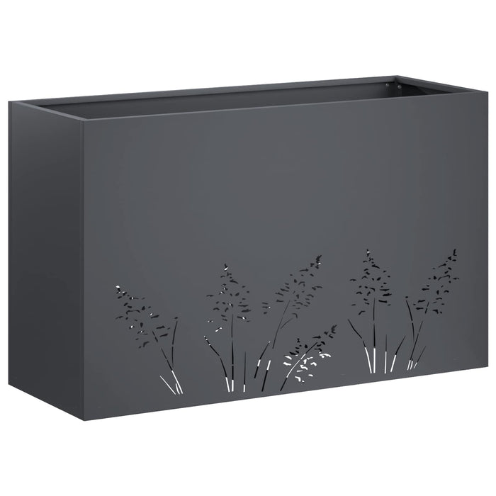 Vază pentru Grădină 2 buc. Antracit 80 x 30 x 49 cm WALTI