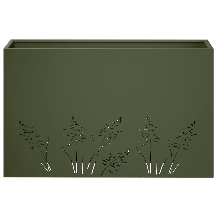 Vază pentru Grădină 2 buc. Verde măsliniu 80 x 30 x 49 cm WALTI