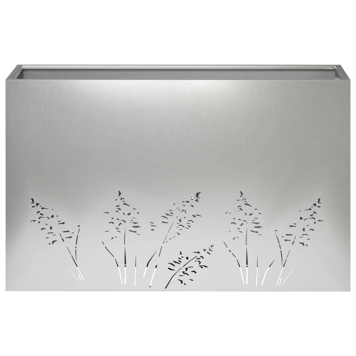 Vază pentru Grădină Argintiu 80 x 30 x 49 cm Oţel inoxidabil WALTI