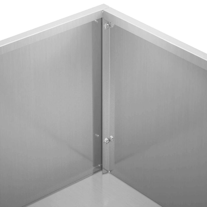 Vază pentru Grădină Argintiu 80 x 30 x 49 cm Oțel Galvanizat WALTI