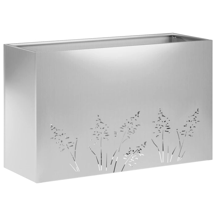 Vază pentru Grădină 2 buc. Argintiu 80 x 30 x 49 cm WALTI