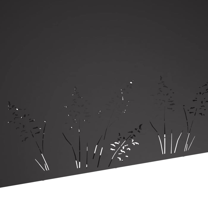 Vază pentru Grădină Negru 100 x 20 x 49 cm Oțel laminat la rece - WALTI WALTI