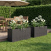 Vază pentru Grădină 2 buc. Negru 100 x 20 x 49 cm - WALTI WALTI