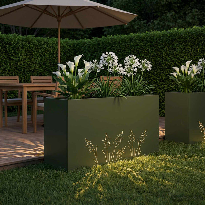 Vază pentru Grădină Verde măsliniu 100 x 20 x 49 cm - WALTI WALTI