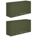 Vază pentru Grădină 2 buc. Verde măsliniu 100 x 20 x 49 cm - WALTI WALTI