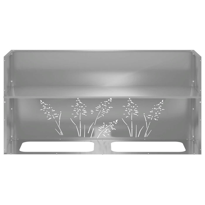 Vază pentru Grădină 2 buc. Argintiu 100 x 20 x 49 cm - WALTI WALTI