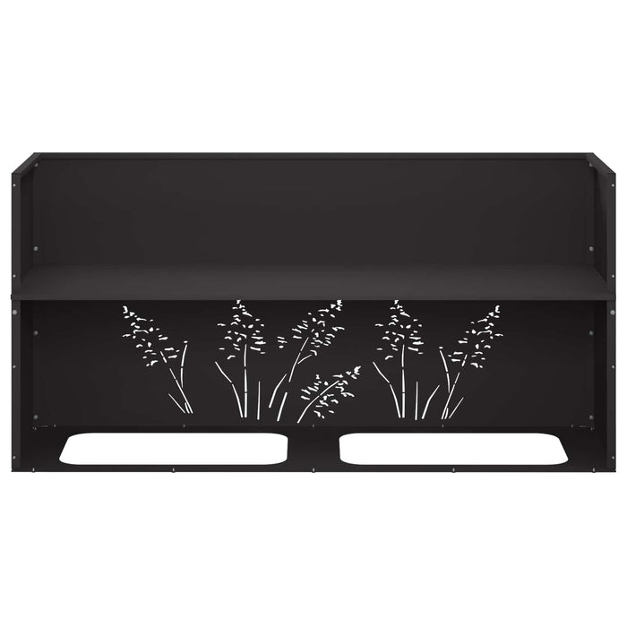 Vază pentru Grădină Negru 100 x 30 x 49 cm Oțel laminat la rece - WALTI WALTI