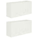 Vază pentru Grădină 2 buc. Alb 100 x 30 x 49 cm - WALTI WALTI