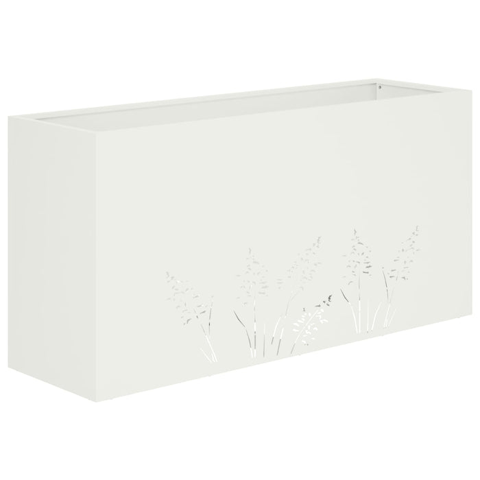 Vază pentru Grădină 2 buc. Alb 100 x 30 x 49 cm - WALTI WALTI