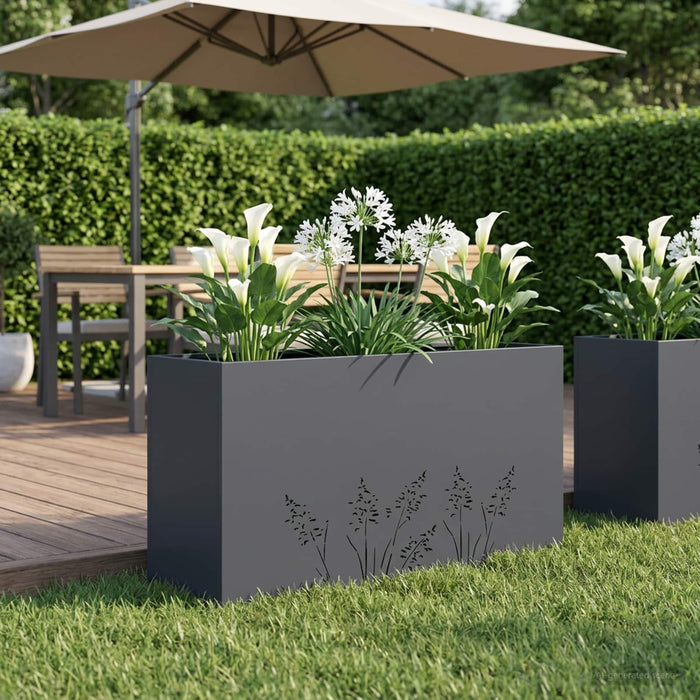 Vază pentru Grădină Antracit 100 x 30 x 49 cm - WALTI WALTI