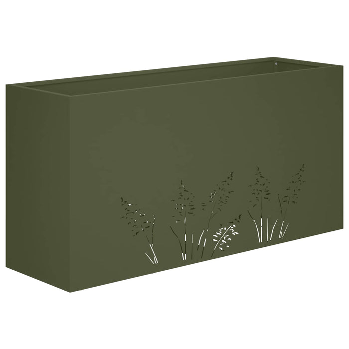 Vază pentru Grădină 2 buc. Verde măsliniu 100 x 30 x 49 cm - WALTI WALTI