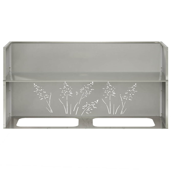 Vază pentru Grădină 2 buc. Argintiu 100 x 30 x 49 cm - WALTI WALTI