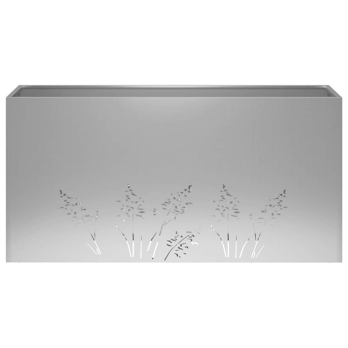 Vază pentru Grădină 2 buc. Argintiu 100 x 30 x 49 cm WALTI