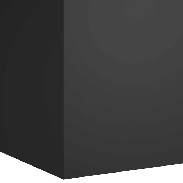 Vază pentru Grădină Negru 40 x 40 x 60 cm Oțel laminat la rece - WALTI WALTI