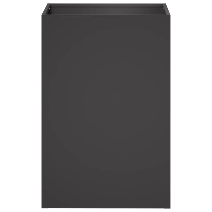 Vază pentru Grădină Negru 40 x 40 x 60 cm Oțel laminat la rece - WALTI WALTI