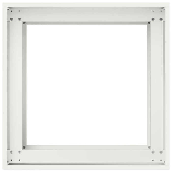 Vază pentru Grădină Alb 40 x 40 x 60 cm Oțel laminat la rece - WALTI WALTI