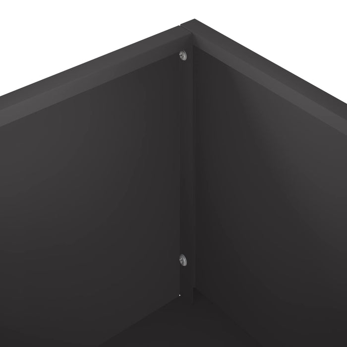 Vază pentru Grădină Negru 80 x 40 x 60 cm Oțel laminat la rece - WALTI WALTI