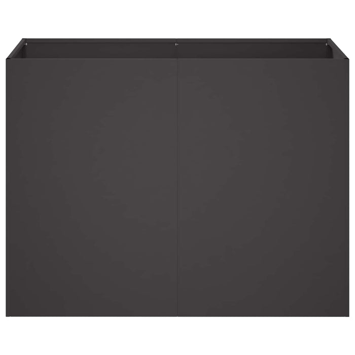 Vază pentru Grădină Negru 80 x 40 x 60 cm Oțel laminat la rece - WALTI WALTI