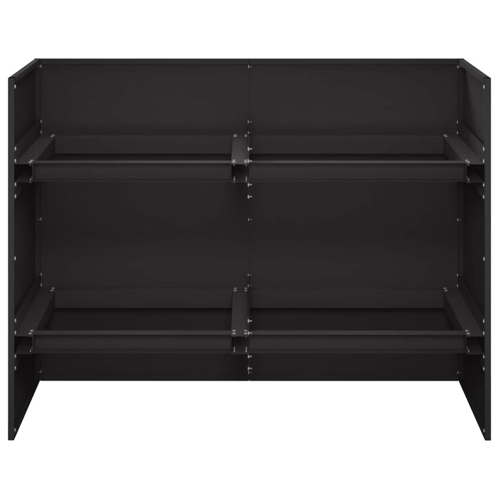 Vază pentru Grădină Negru 80 x 40 x 60 cm Oțel laminat la rece - WALTI WALTI