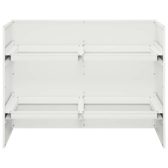 Vază pentru Grădină Alb 80 x 40 x 60 cm Oțel laminat la rece - WALTI WALTI