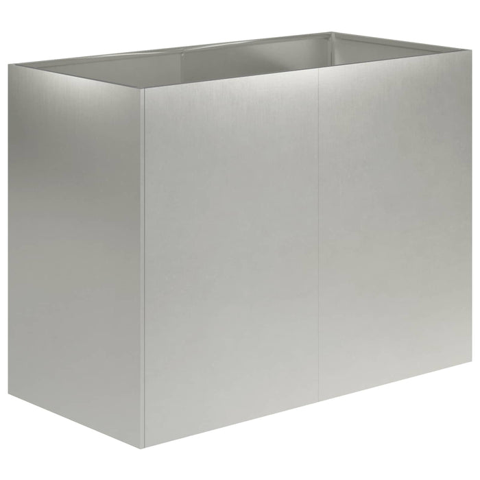 Vază pentru Grădină Argintiu 80 x 40 x 60 cm Oţel inoxidabil - WALTI WALTI