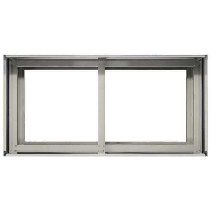 Vază pentru Grădină Argintiu 80 x 40 x 60 cm Oţel inoxidabil - WALTI WALTI