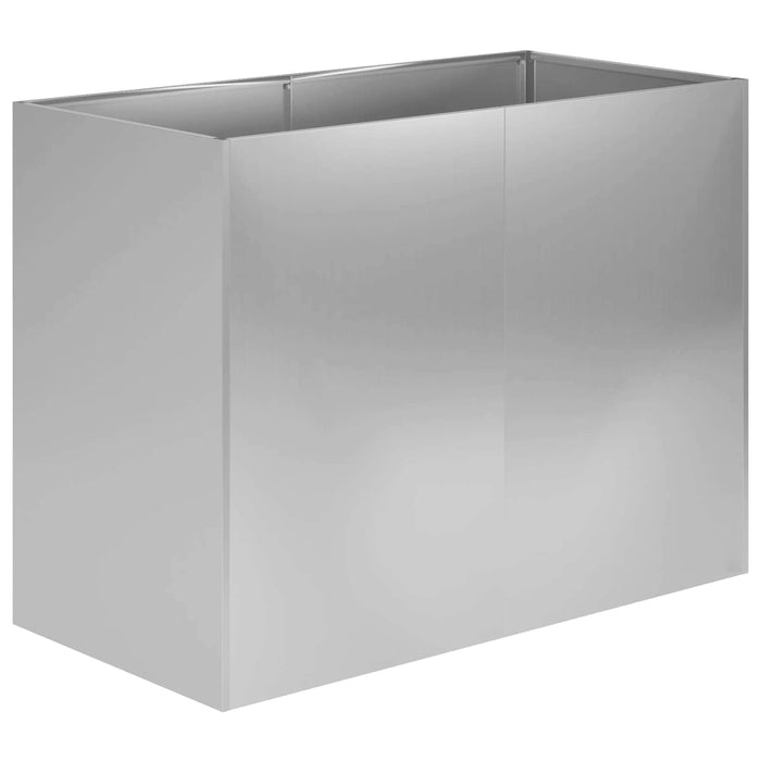Vază pentru Grădină Argintiu 80 x 40 x 60 cm Oțel Galvanizat - WALTI WALTI