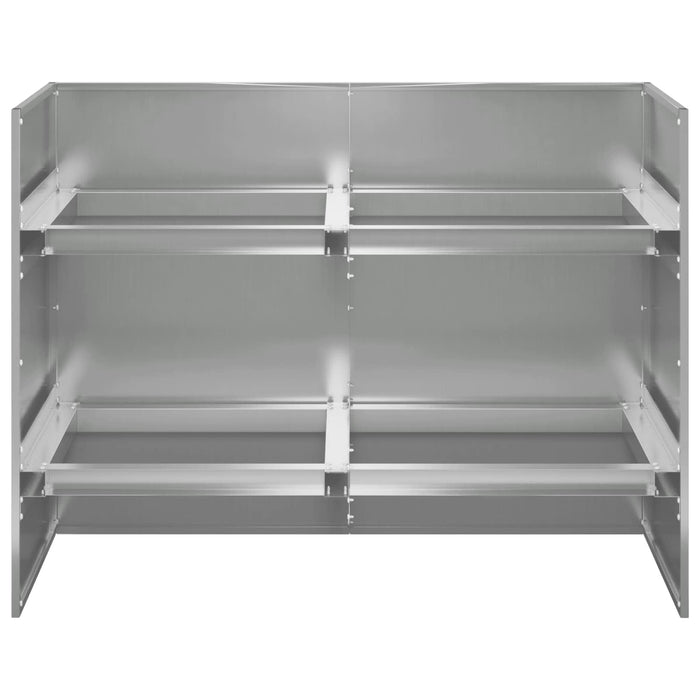 Vază pentru Grădină Argintiu 80 x 40 x 60 cm Oțel Galvanizat - WALTI WALTI