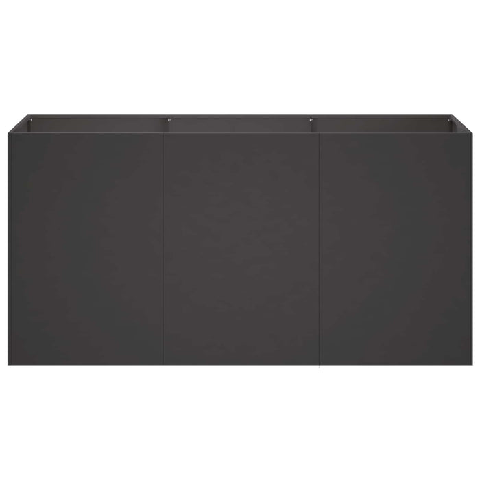 Vază pentru Grădină Negru 120 x 40 x 60 cm Oțel laminat la rece - WALTI WALTI