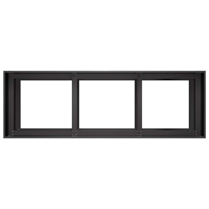 Vază pentru Grădină Negru 120 x 40 x 60 cm Oțel laminat la rece - WALTI WALTI