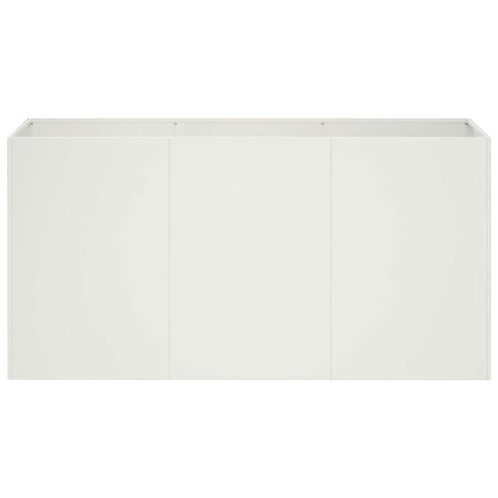 Vază pentru Grădină Alb 120 x 40 x 60 cm Oțel laminat la rece WALTI