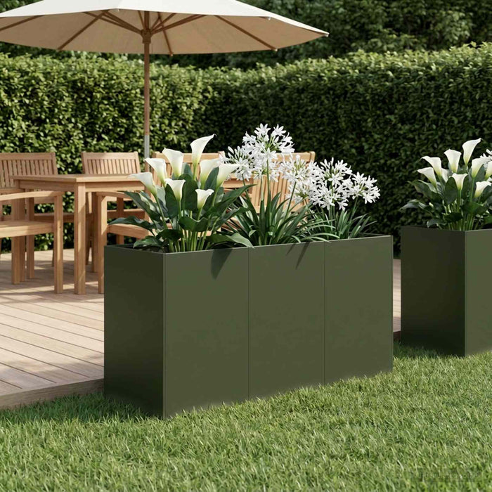 Vază pentru Grădină Verde măsliniu 120 x 40 x 60 cm - WALTI WALTI