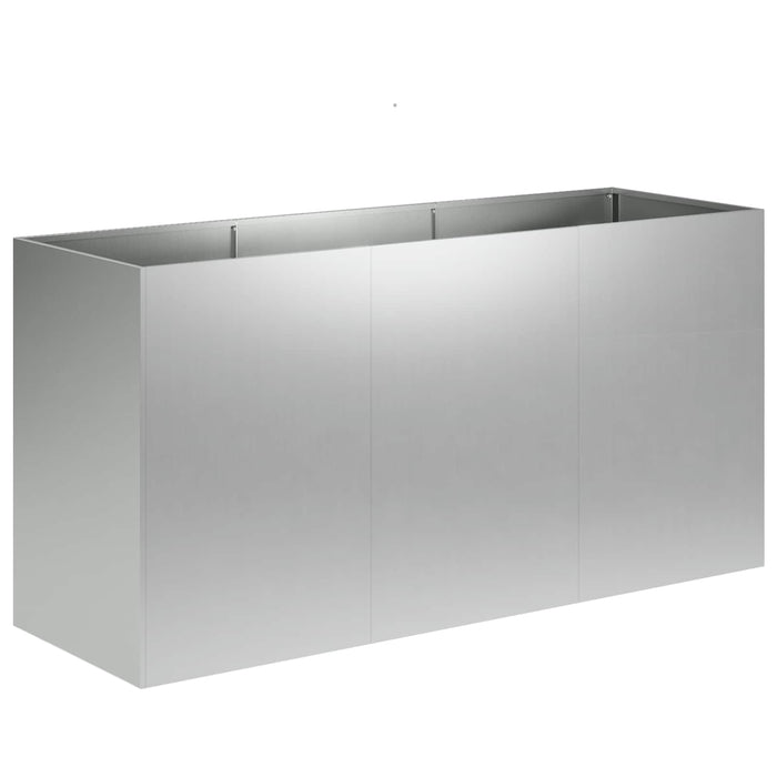 Vază pentru Grădină Argintiu 120 x 40 x 60 cm Oțel Galvanizat WALTI