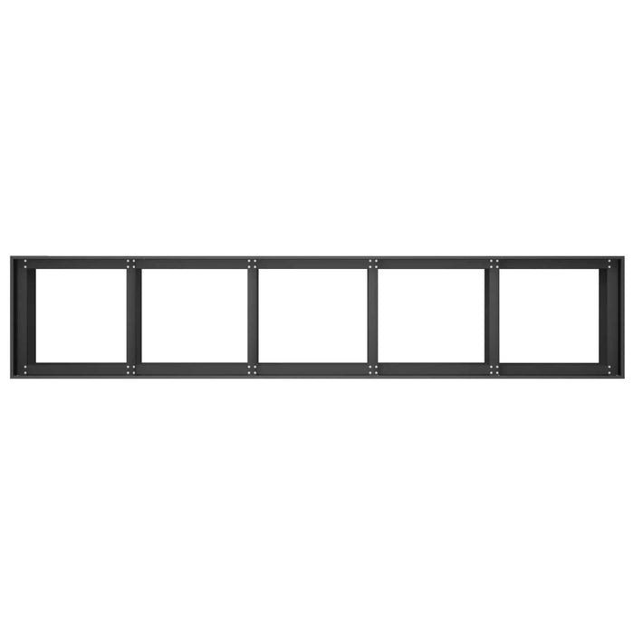Vază pentru Grădină Negru 200 x 40 x 60 cm Oțel laminat la rece - WALTI WALTI