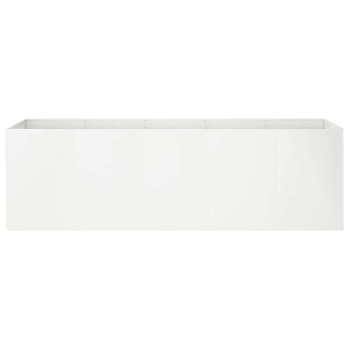 Vază pentru Grădină Alb 200 x 40 x 60 cm Oțel laminat la rece - WALTI WALTI