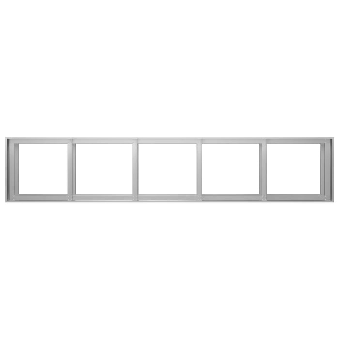 Vază pentru Grădină Argintiu 200 x 40 x 60 cm Oțel Galvanizat WALTI