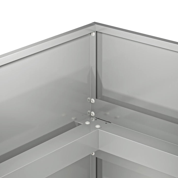 Vază pentru Grădină Argintiu 280 x 40 x 60 cm Oțel Galvanizat - WALTI WALTI