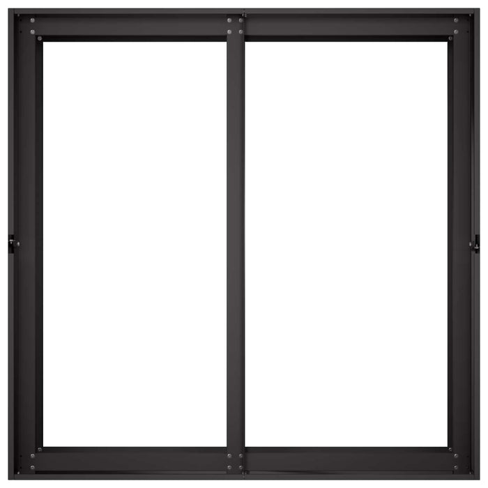 Vază pentru Grădină Negru 80 x 80 x 60 cm Oțel laminat la rece WALTI