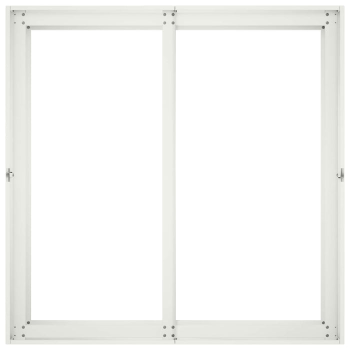 Vază pentru Grădină Alb 80 x 80 x 60 cm Oțel laminat la rece WALTI