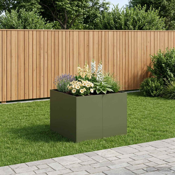 Vază pentru Grădină Verde măsliniu 80 x 80 x 60 cm - WALTI WALTI