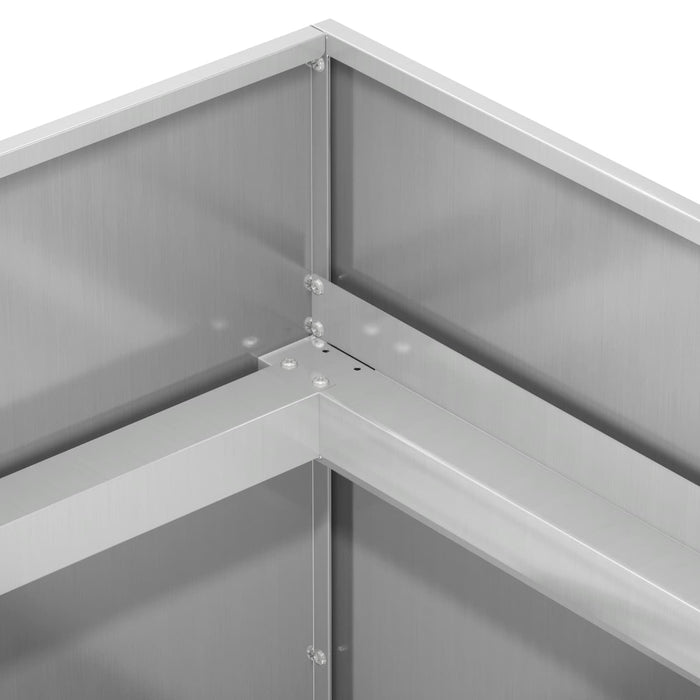 Vază pentru Grădină Argintiu 80 x 80 x 60 cm Oțel Galvanizat - WALTI WALTI