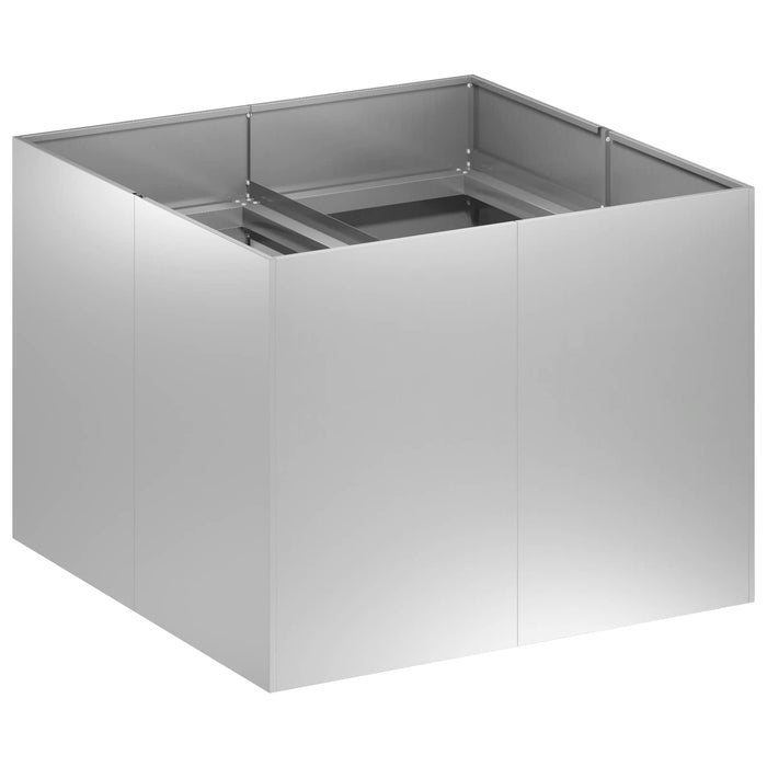 Vază pentru Grădină Argintiu 80 x 80 x 60 cm Oțel Galvanizat - WALTI WALTI