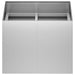 Vază pentru Grădină Argintiu 80 x 80 x 60 cm Oțel Galvanizat - WALTI WALTI