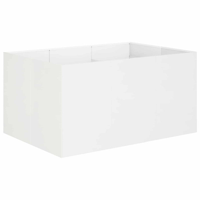 Vază pentru Grădină Alb 120 x 80 x 60 cm Oțel laminat la rece - WALTI WALTI